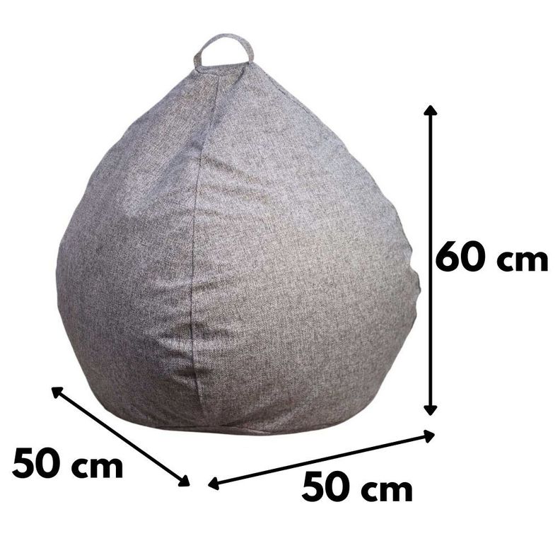 Pouf Pera Infantil Gris omega 60x50x50 Máxima -4