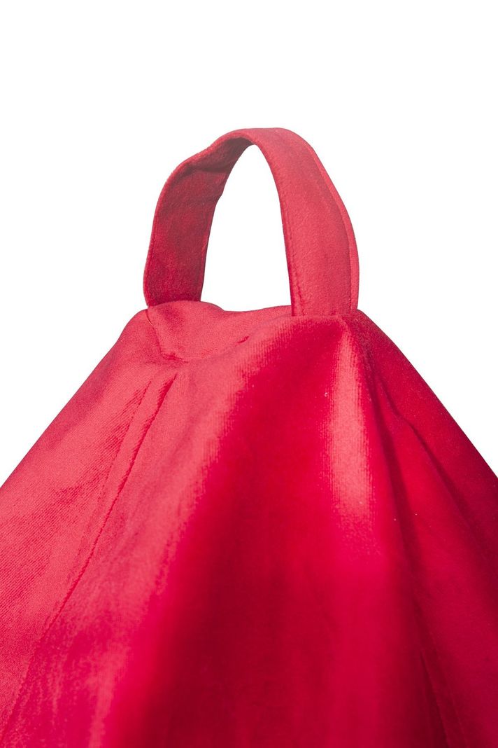 Pouf Pera Fucsia Felpa 100x120x120 cm Máxima Design-3