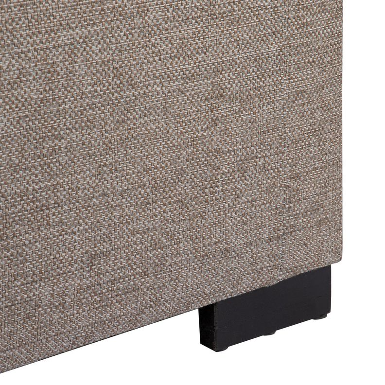 Banqueta con Baúl Leyzy Gris-Beige 40X55X105 cm Máxima Design-5