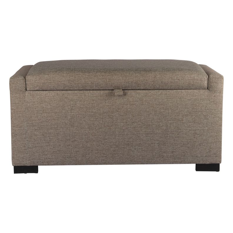 Banqueta con Baúl Leyzy Gris-Beige 40X55X105 cm Máxima Design-0