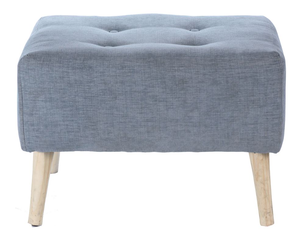 Pouf Petrum Gris-Claro Altea 62x42x42 cm Máxima Design-0