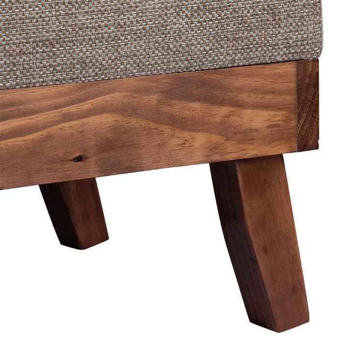 Banqueta con Baúl Incy Gris-Beige Omega 120x40x50 cm Máxima Design-4