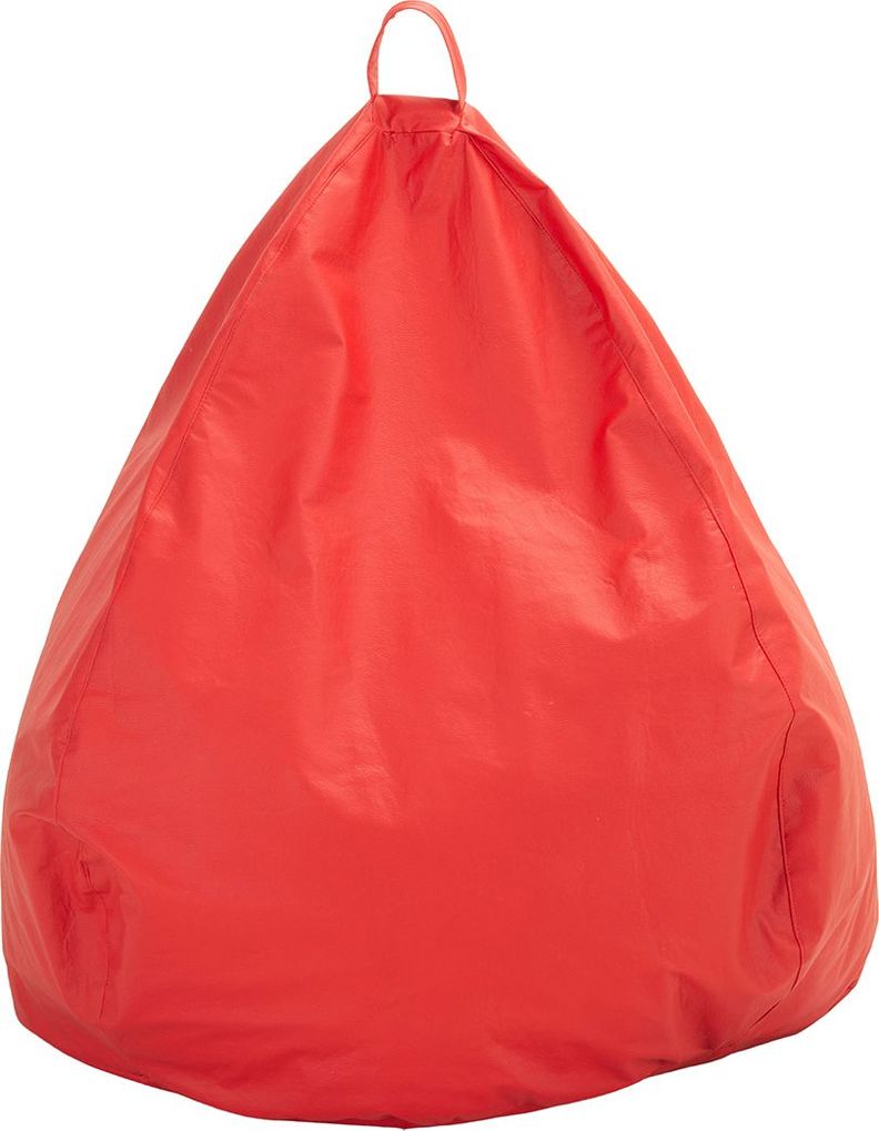 Pouf Pera Infantil Rojo Eco Cuero 60x50x50 cm Máxima Design-0