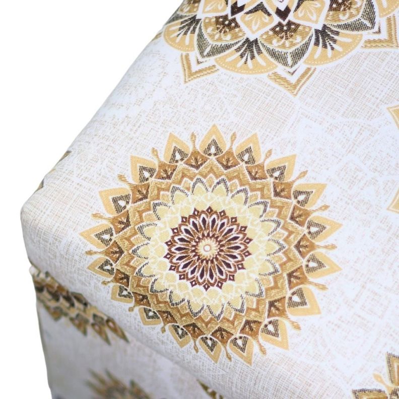 Banqueta Baúl Incy Estampado Mándala Estrella -4