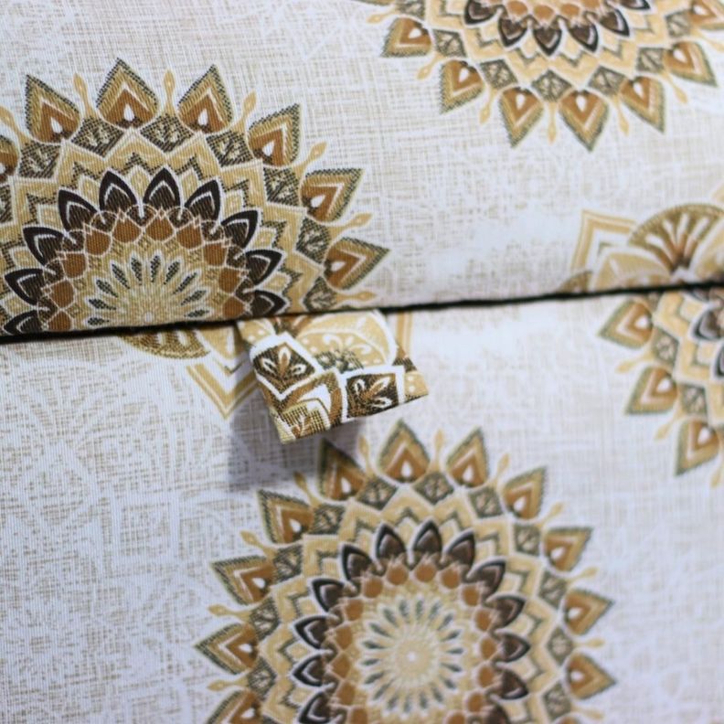Banqueta Baúl Incy Estampado Mándala Estrella -6