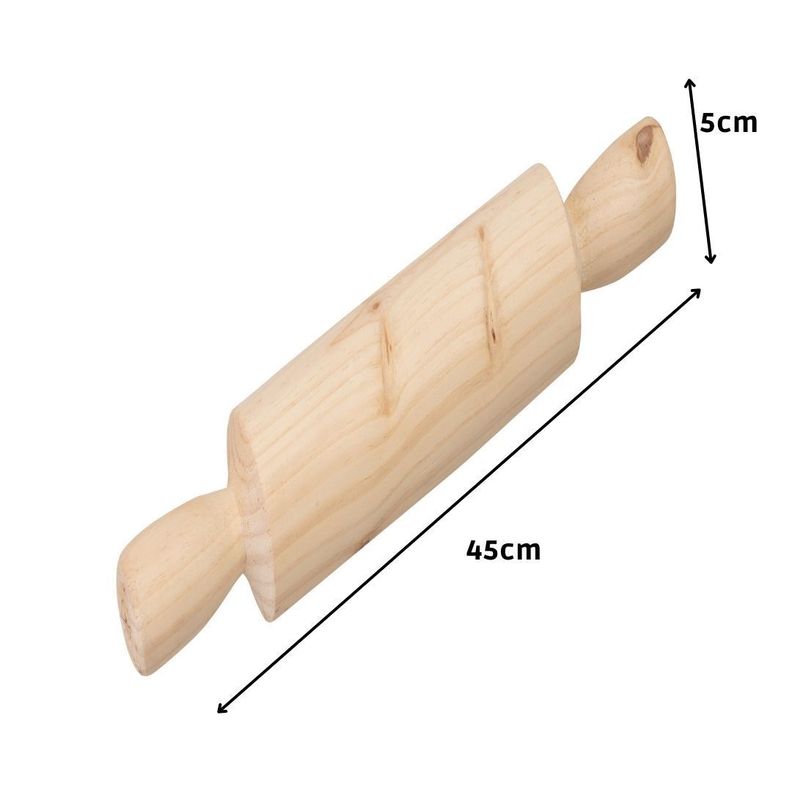 Uslero de Madera para Amasar 45x5x5 cm Máxima Design-1