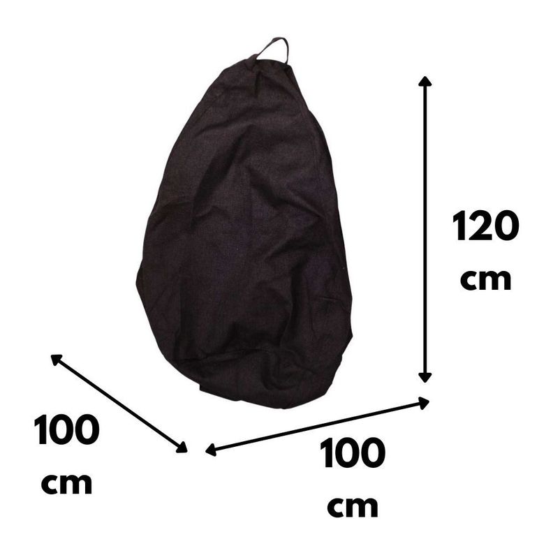 Funda Pouf Pera Café Moro Omega 100x120x120-3