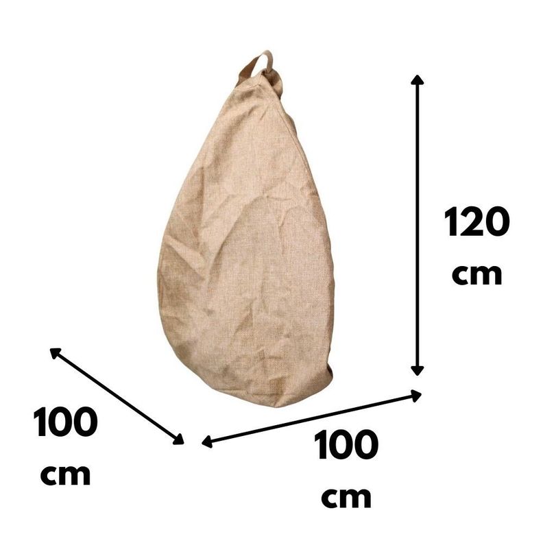 Funda Pouf Pera Beige Omega 100x120x120-3
