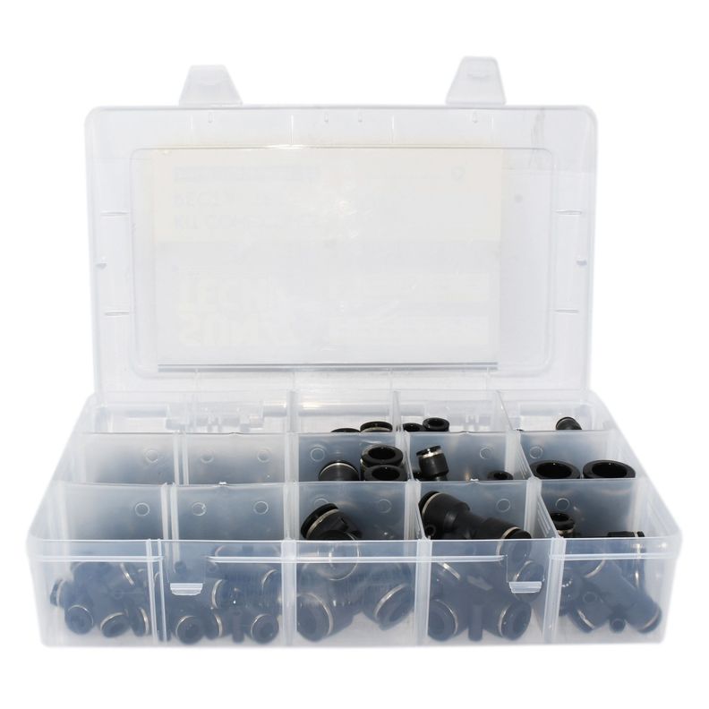 PACK UNION RECTA Y UNION TEE TECALAN EN MM Y PULG - 71 UNID-2
