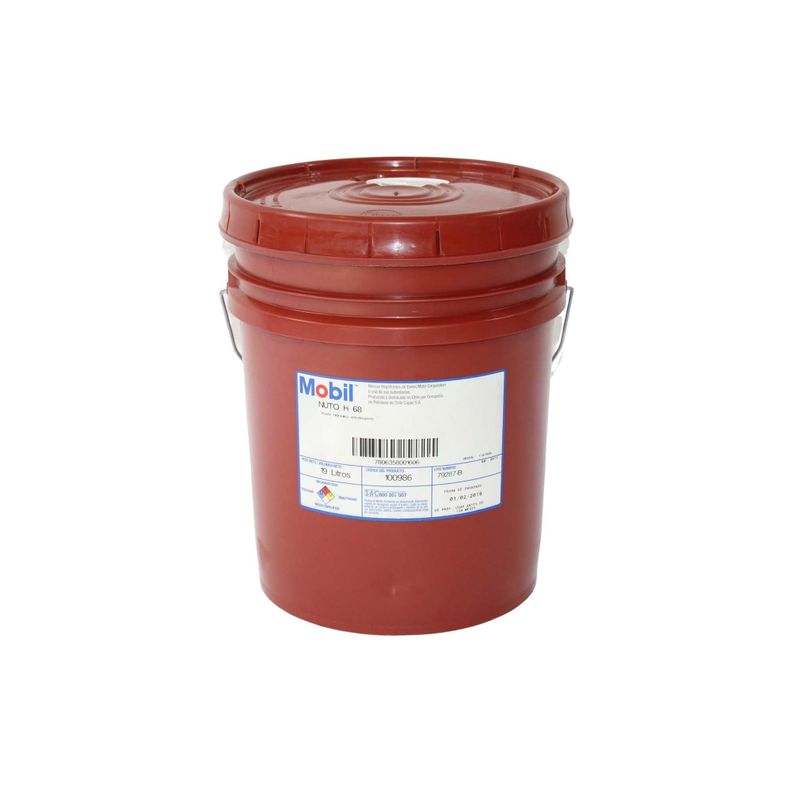 Aceite Hidraulico Mobil Nuto H68 Iso 68 19 Lts-1