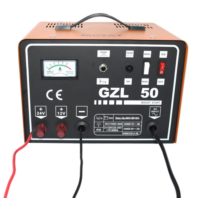 Cargador De Bateria 12V/24V Mosay GZL 50-2