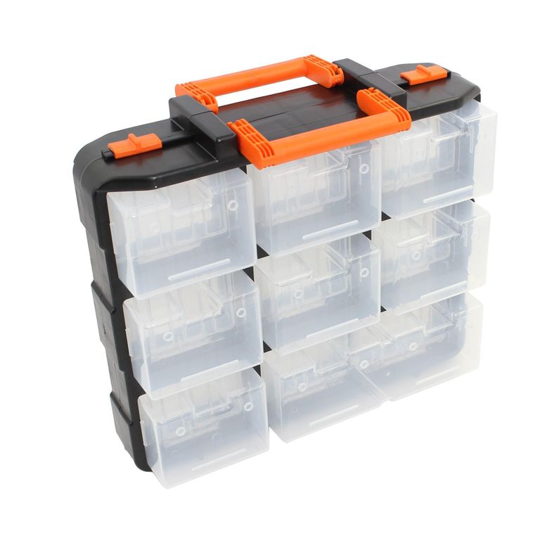 Organizador Plastico Doble Tipo Maleta Tactix 320602-2