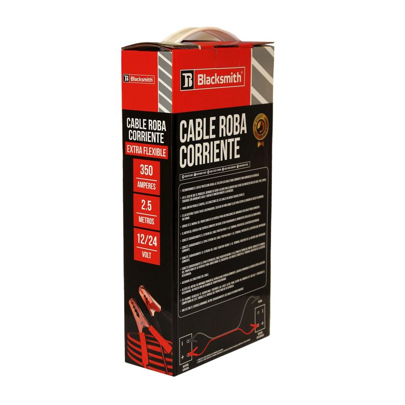 Cable Puente Batería 350 Amp 2,5 Mts De Largo Roba Corriente-2