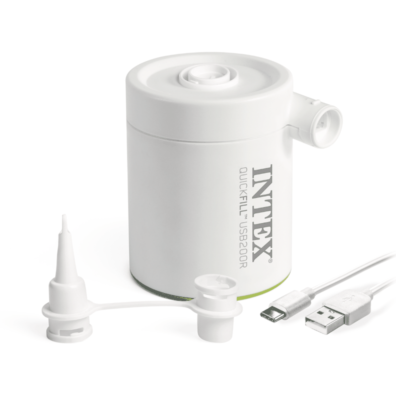 Inflador Eléctrico Recargable Intex USB QuickFill 200R  200 Lts/Min-0