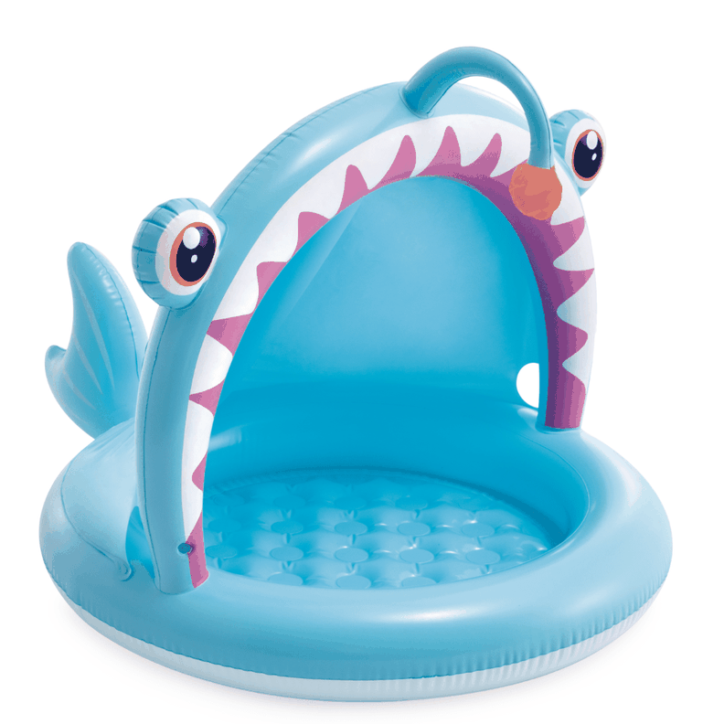 Piscina inflable Intex Pez Linterna 127x102 Cm Angler Fish Azul