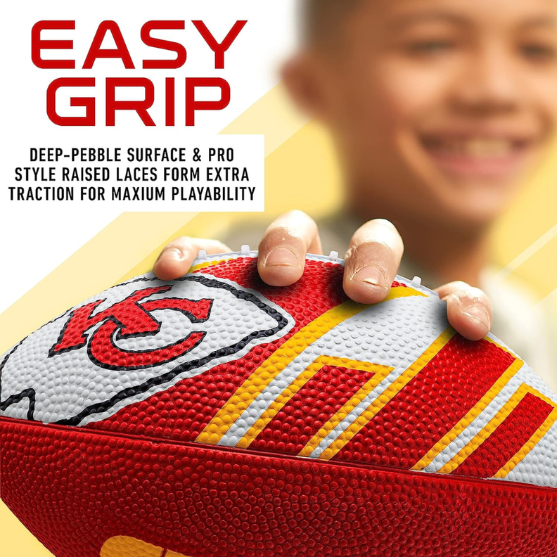 Balón Fútbol Americano Franklin Sports NFL Team Chiefs 22 cm-3