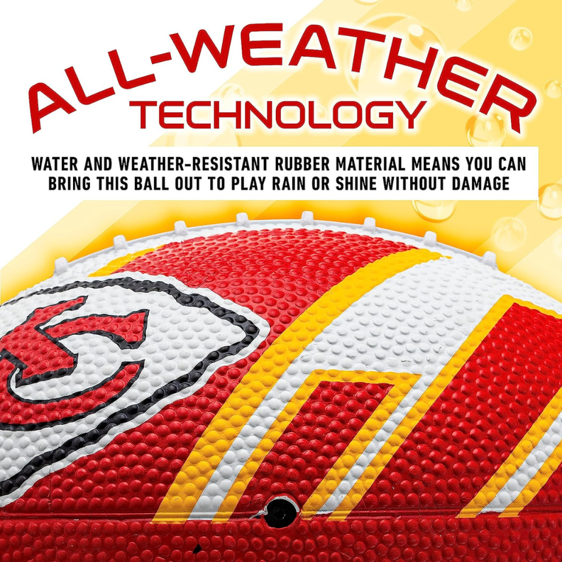 Balón Fútbol Americano Franklin Sports NFL Team Chiefs 22 cm-4