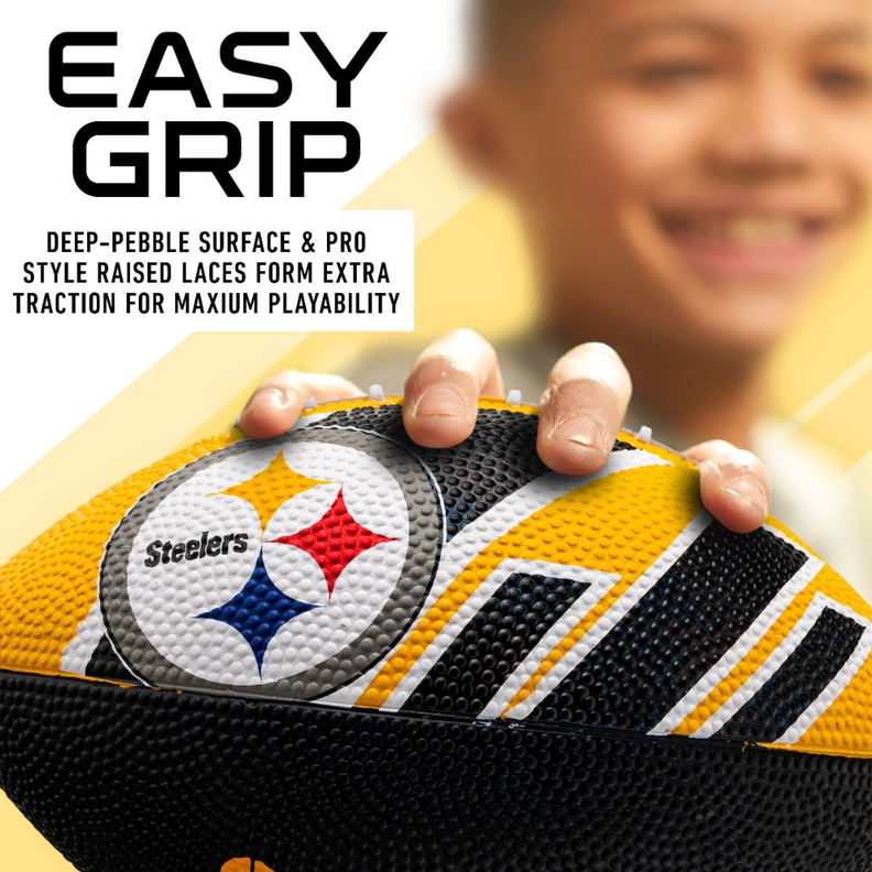 Balón Fútbol Americano Franklin Sports NFL Team Steelers 22 cm-3
