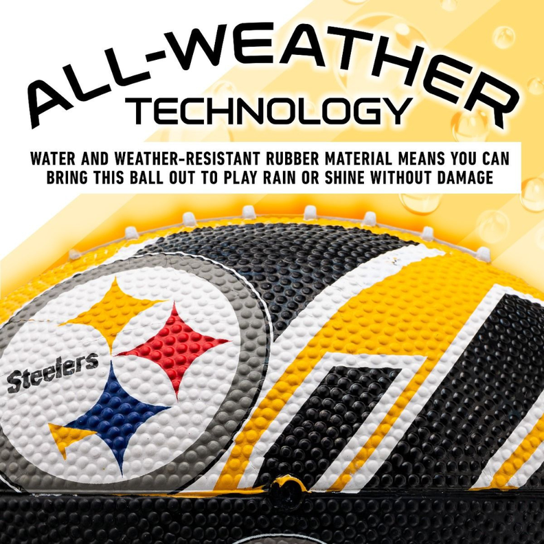 Balón Fútbol Americano Franklin Sports NFL Team Steelers 22 cm-4