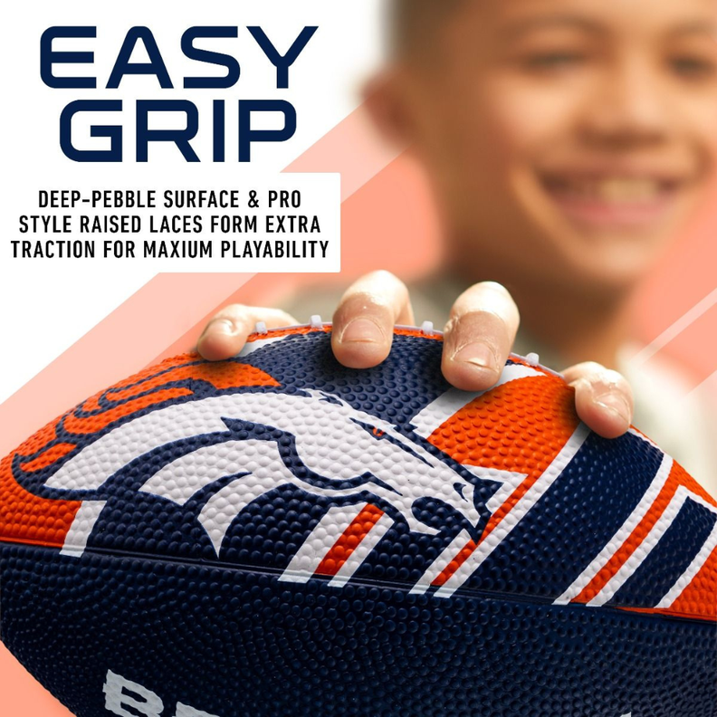 Balón Fútbol Americano Franklin Sports NFL Team Broncos 22 cm-3