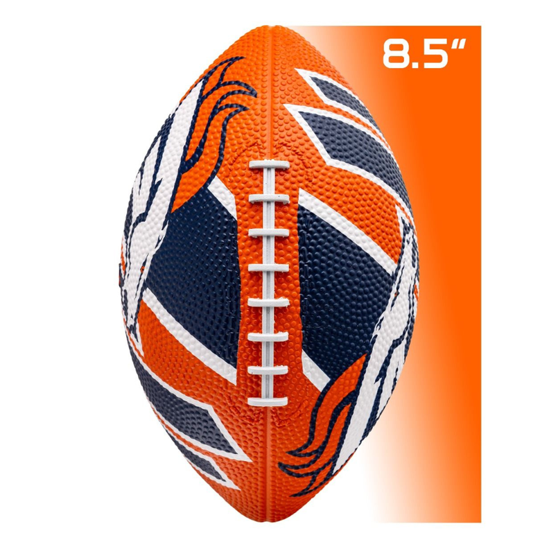 Balón Fútbol Americano Franklin Sports NFL Team Broncos 22 cm-1