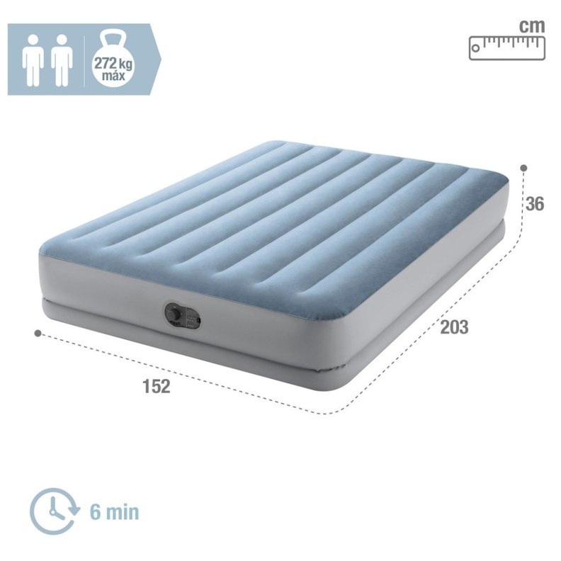 Colchón Inflable Eléctrico USB Intex 2 Plazas-5
