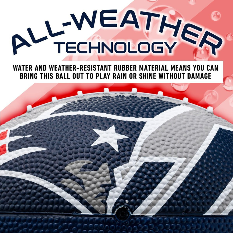 Balón Fútbol Americano Franklin Sports NFL Team Patriots 22 cm-4