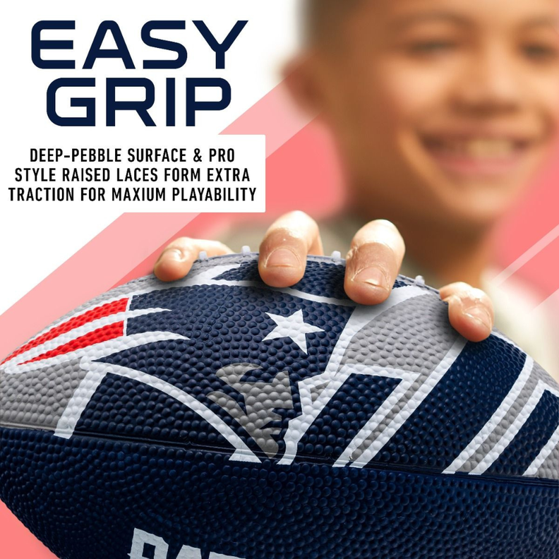 Balón Fútbol Americano Franklin Sports NFL Team Patriots 22 cm-3