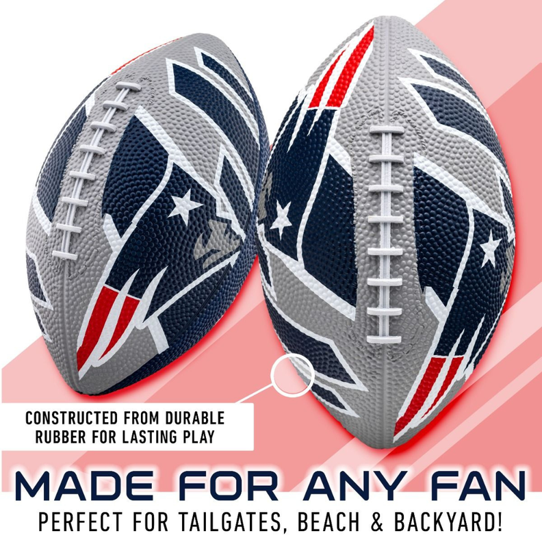 Balón Fútbol Americano Franklin Sports NFL Team Patriots 22 cm-2