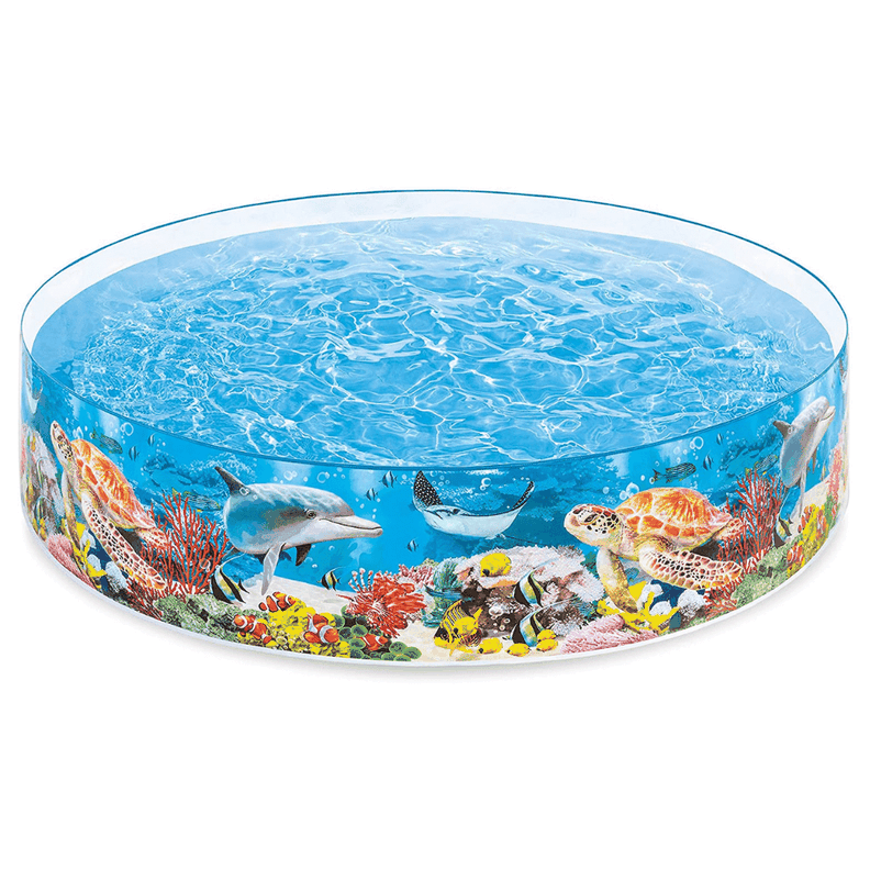 Piscina Niño Rígida Intex Deep Blue Sea Snapset 244x46 Cm-0