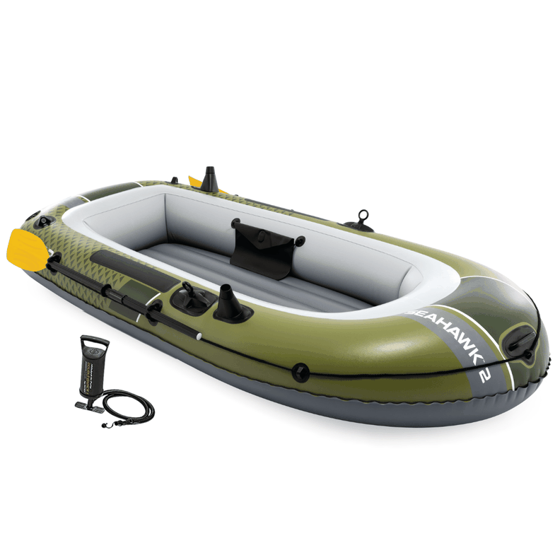 Bote Inflable Intex Seahawk 2 Set Capacidad 240 Kg + Remos + Inflador Verde