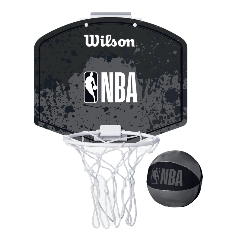 Tablero de Basketball de Puerta Wilson NBA Mini Hoop Team 28,5 x 24 cm Negro-0