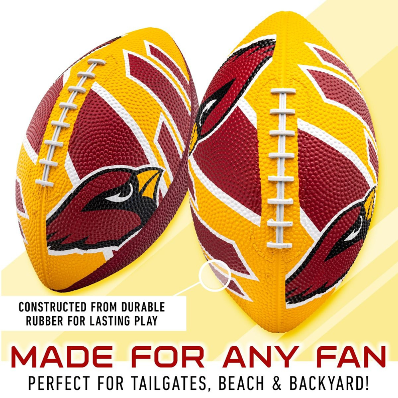 Balón Fútbol Americano Franklin Sports NFL Team Cardinals 22 cm-2