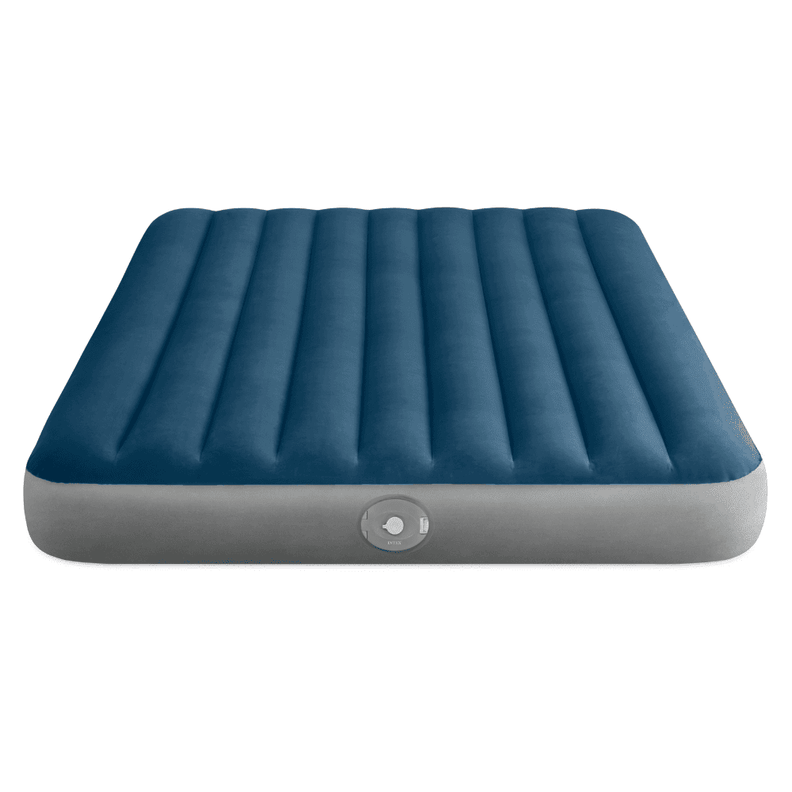 Colchon Inflable Intex 2 Plazas 152x203x25 Cm con Bomba Recargable Prestige Downy Airbed Verde