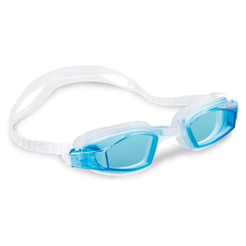Lentes de Agua Intex Anteojos Natación Free Style Sport Goggles Azul-0