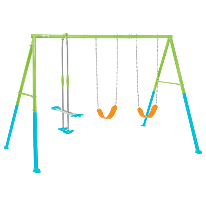 Set Columpio de 3 Accesorios Intex Three Feature Swing Set Verde Azul Mod 1-0