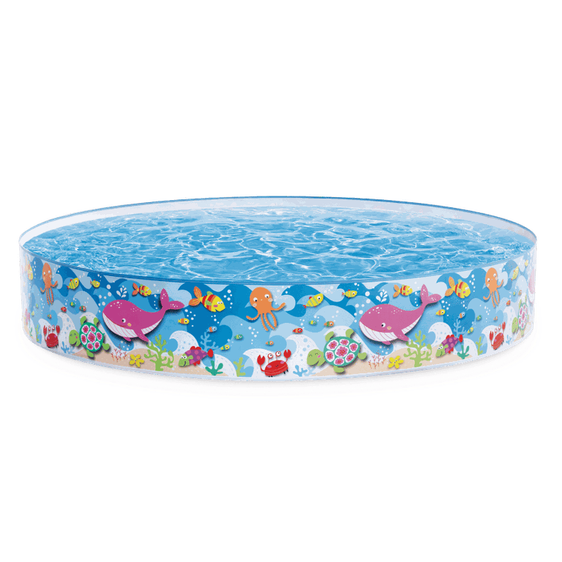 Piscina Rigida Intex Bubble Sea Snapset 152x25 cm Celeste
