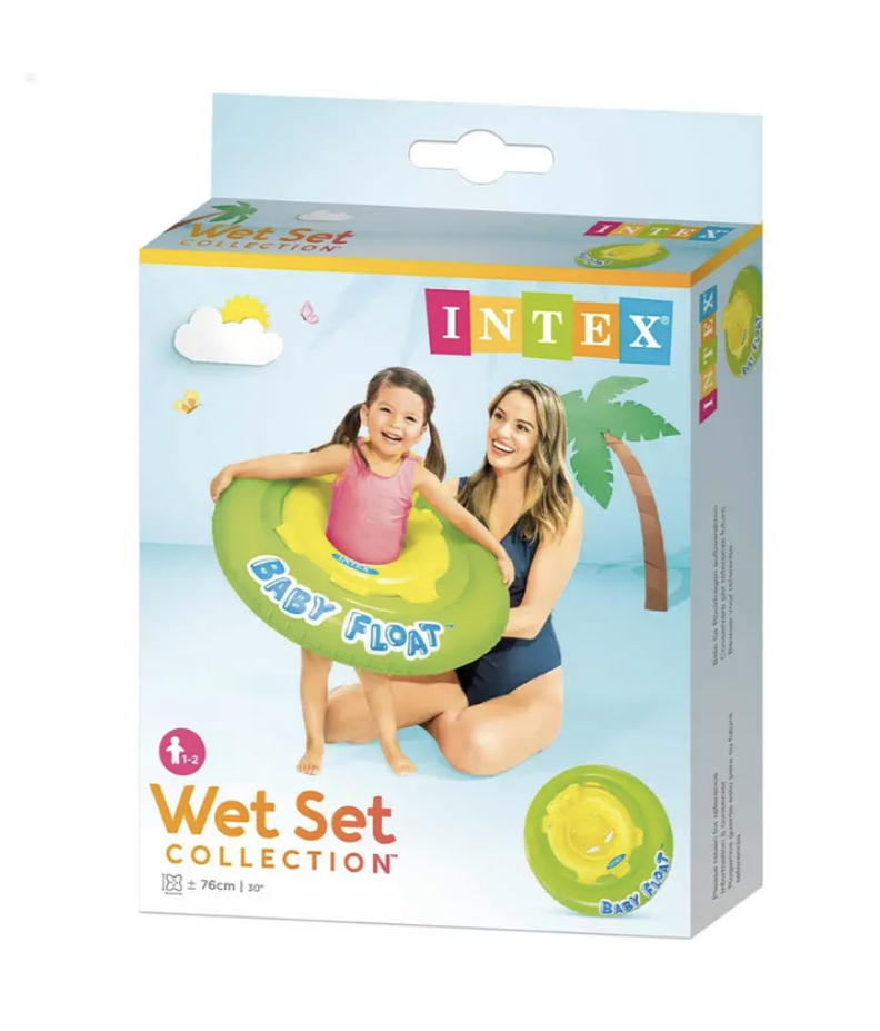 Flotador Inflable Bebe Redondo 76Cm Capacidad 15Kg-2