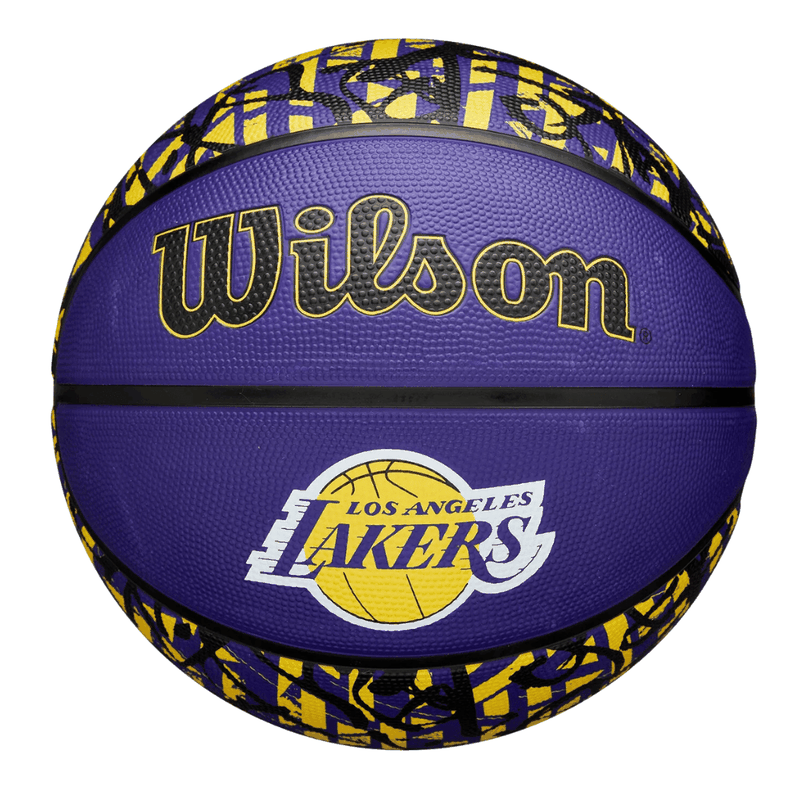 Balón Basketball Wilson NBA Team Graffiti Los Angeles Lakers Tamaño 7-0