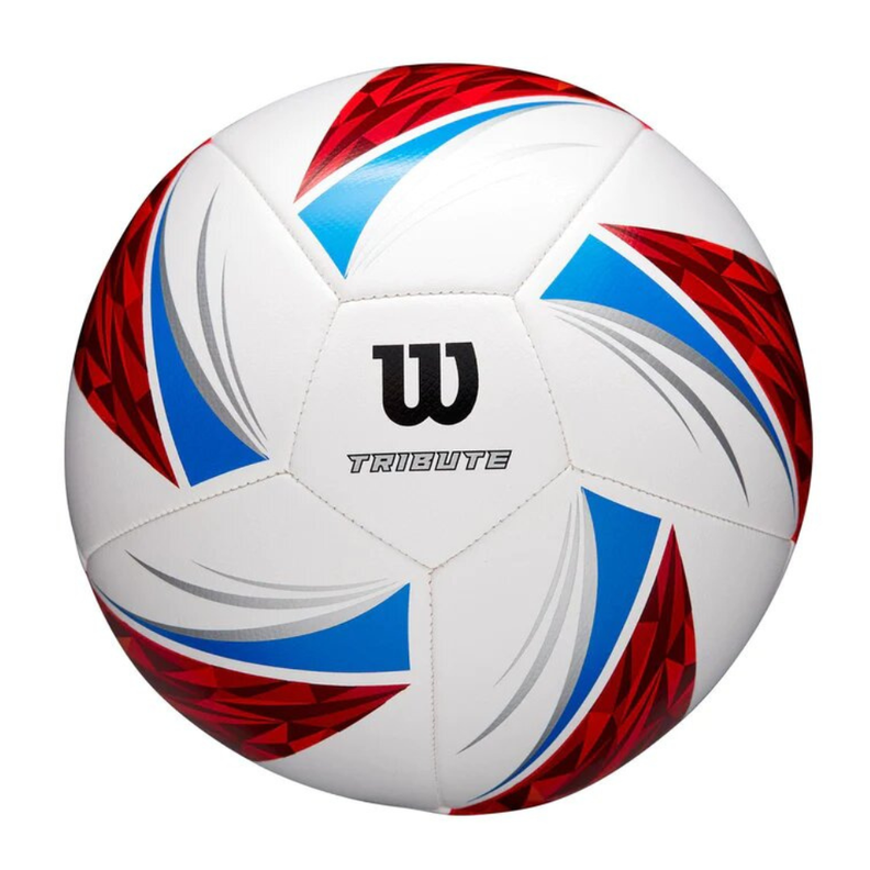 Balón Futbol Wilson Tribute Tamaño 5 Blanco Rojo Azul-0