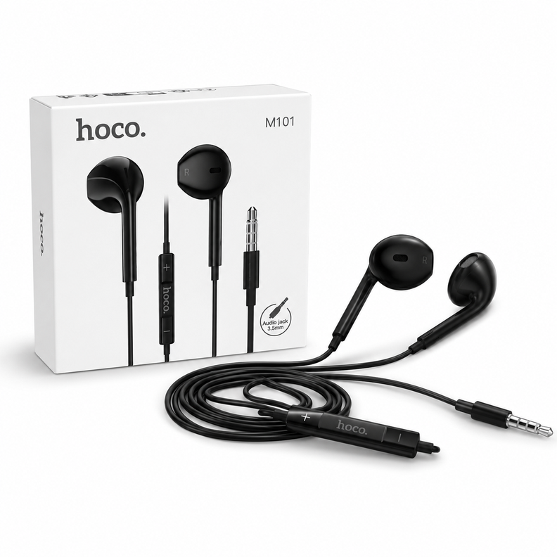 Audifonos In Ear Hoco M101 Cableados Con Microfono Negro