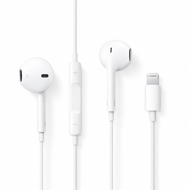 Audifonos Apple EarPods Originales Lightning Microfono Control Blanco