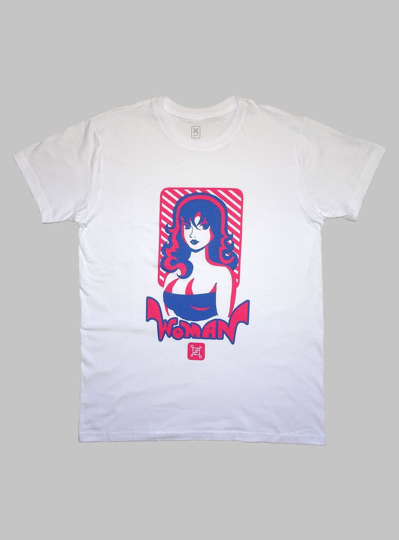 Polera hombre manga corta 100% algodón orgánico con diseños originales Wom-0