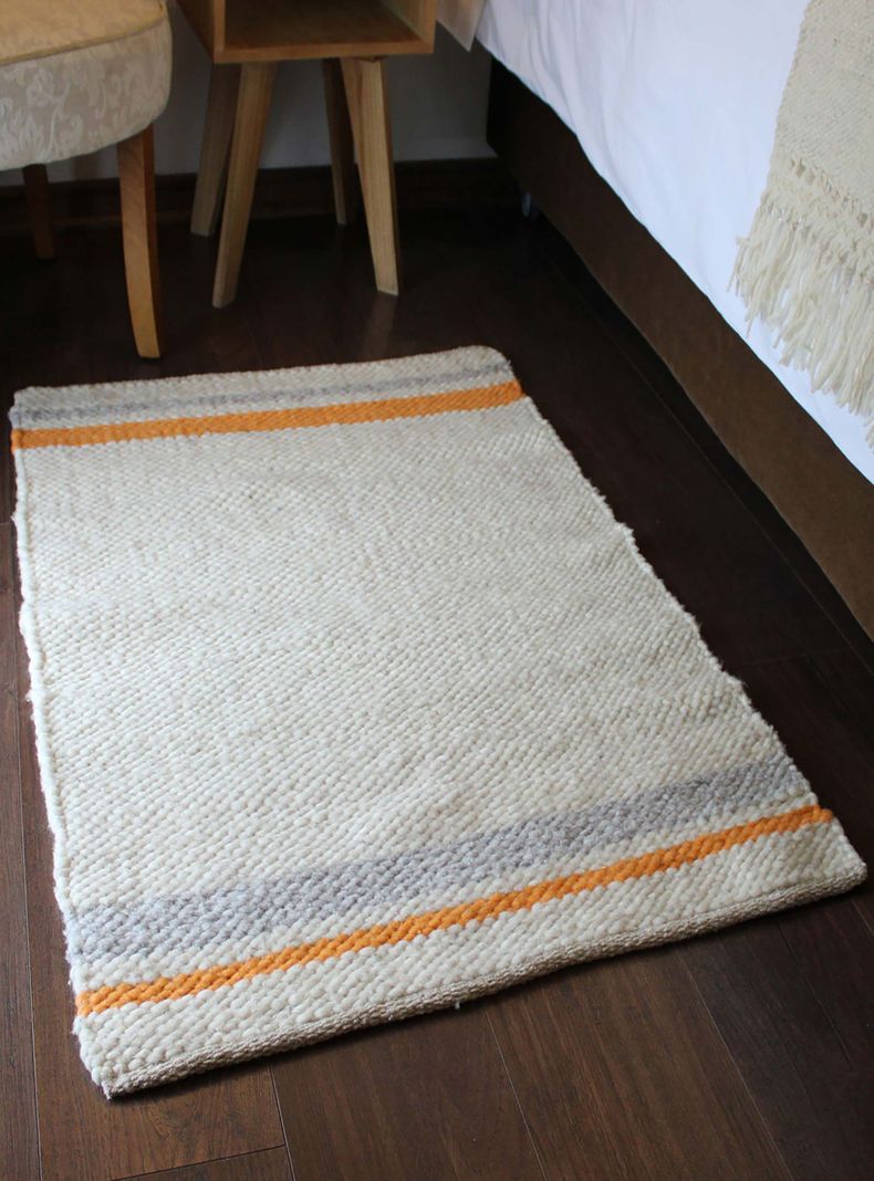Bajada de Cama Palena - en lana y telar (115 x 80 cm)-0