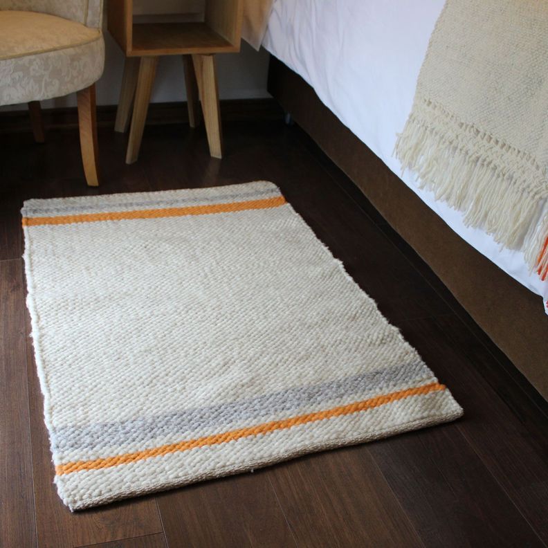 Bajada de Cama Palena - en lana y telar (115 x 80 cm)-1