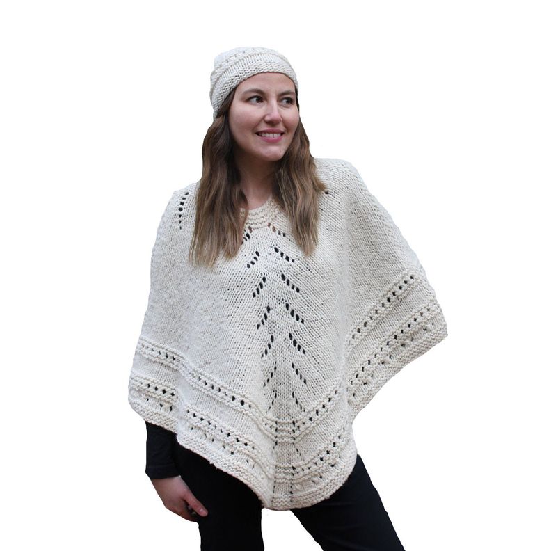 Poncho  Monjita - 100% Lana de Oveja -0