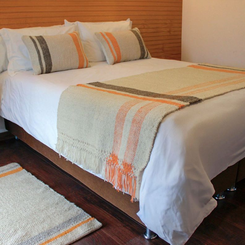Piecera Puyehue - en lana y telar (matrimonial)-2
