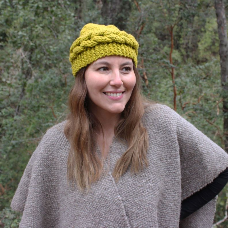 Gorro Flor de la Estrella - 100% Lana de Oveja -4