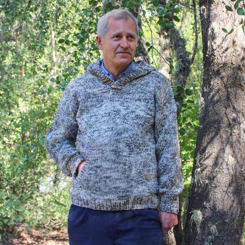 Sweater Avellano 100% Lana Hombre-2