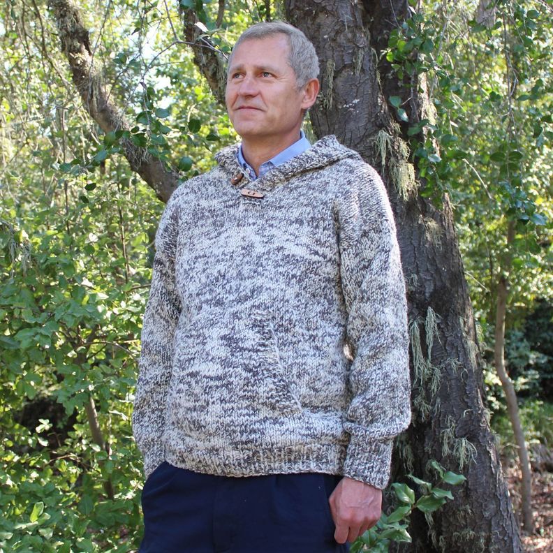 Sweater Avellano 100% Lana Hombre-3